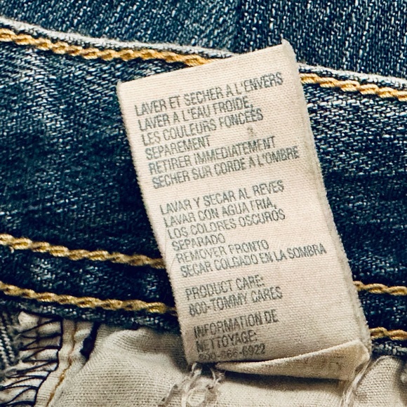 TOMMY HILFIGER - Women's Denim JEANS Sz 10 100%Cotton - Dark BLUE - Picture 11 of 12